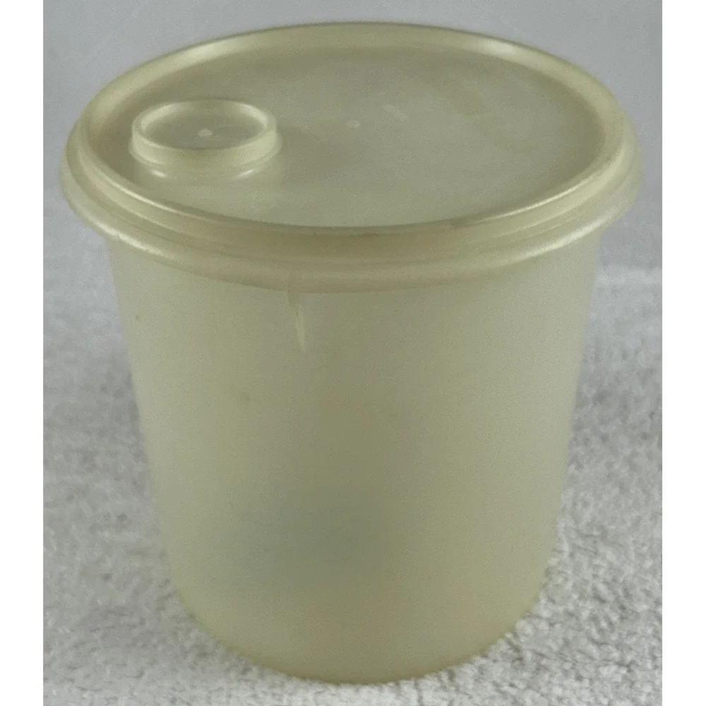 Vtg TUPPERWARE 5 1/2 qt JUMBO Pour-all Container 254 w/Seal 219 & Pour Spout